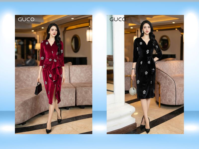 Váy nhung mặc với áo khoác gì vừa sang trọng vừa đẹp?