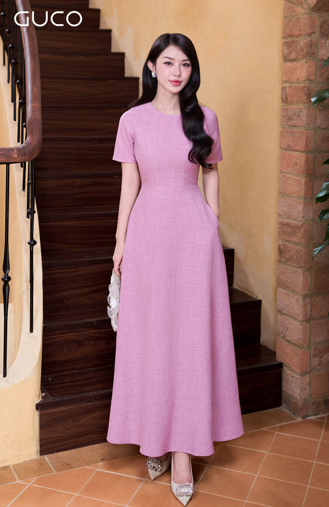 GUCO Đầm Maxi Hồng Dịu - 5099