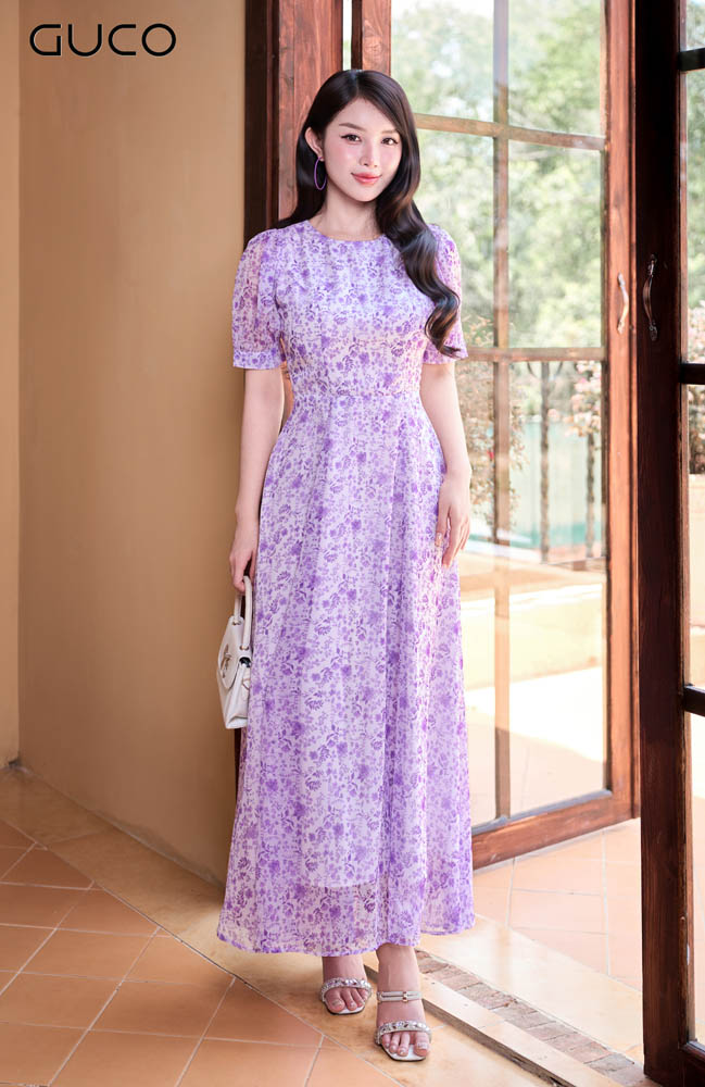 GUCO Đầm Maxi Tím Nàng Thơ - 5100