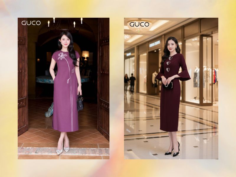 Đầm dạo phố tuổi trung niên cao cấp sang trọng nhất hiện nay