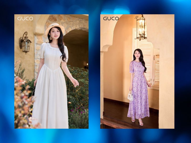 6 mẫu Váy maxi trắng đi biển cho người béo bắp tay to siêu đẹp