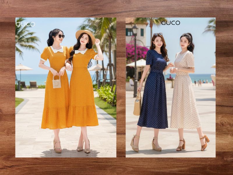Đầm chấm bi vintage cổ điển nào được yêu thích nhất? Phối với gì thì đẹp?