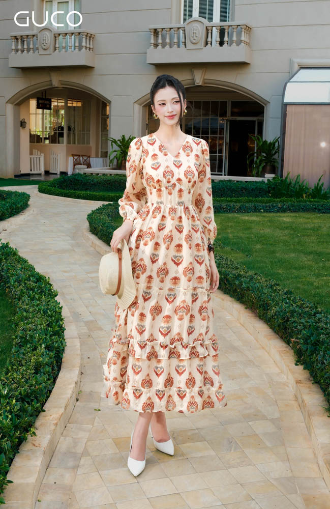 Đầm Maxi Resort Họa Tiết - 5152