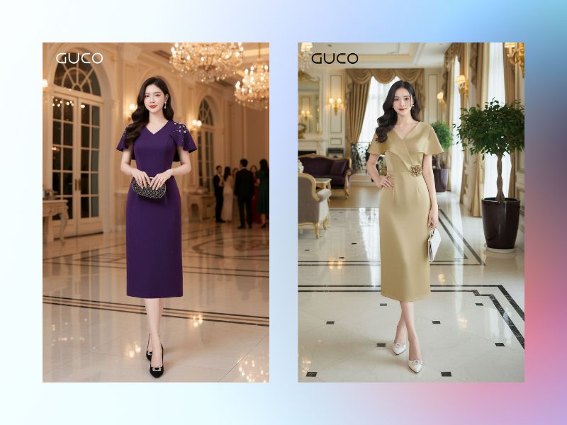 Đầm body khoét ngực phù hợp đi dự tiệc gì? 6 cách phối khó cưỡng