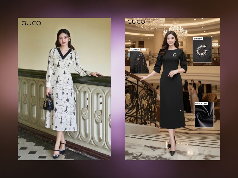 Váy đen cổ trắng mặc đi đám cưới được không? cách phối sao cho đẹp?