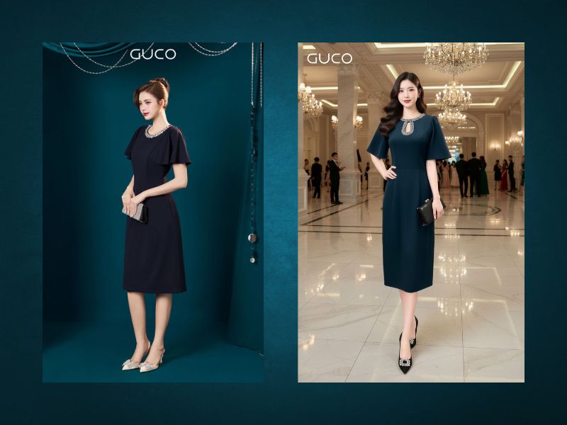 Đầm kim tuyến lấp lánh mặc đi đâu đẹp? phối đồ với gì thì hợp?