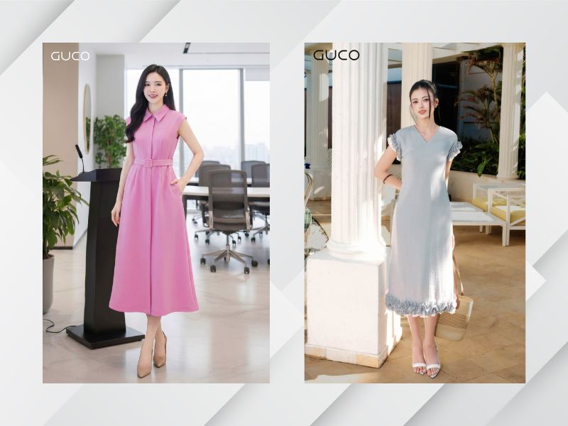 Top 5 mẫu váy sát nách chữ A đẹp khiến nàng si mê