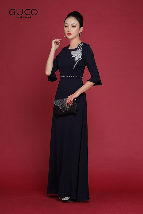 Đầm dạ hội kết cườm cao cấp 1977