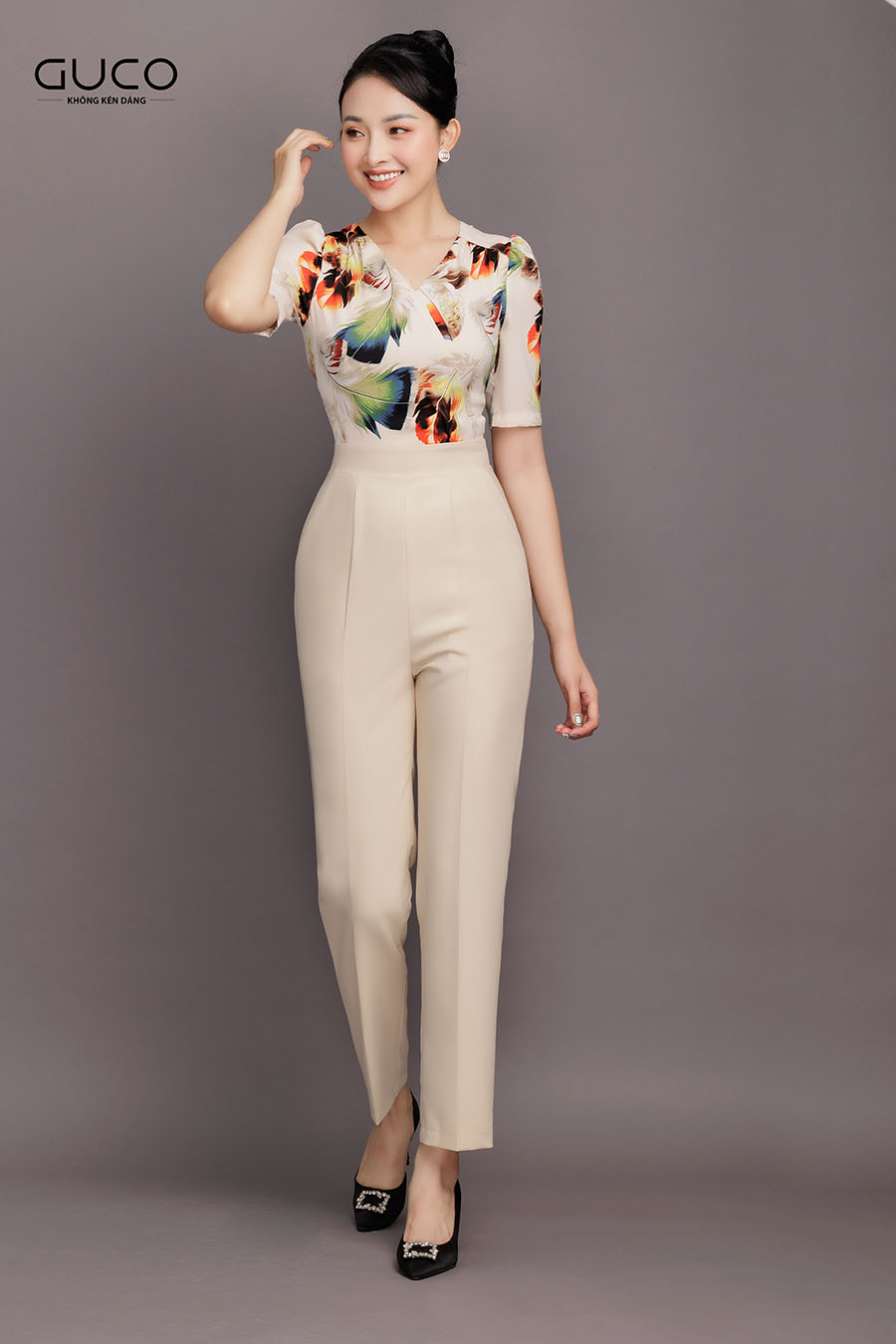 Jumpsuit ống đứng 3402