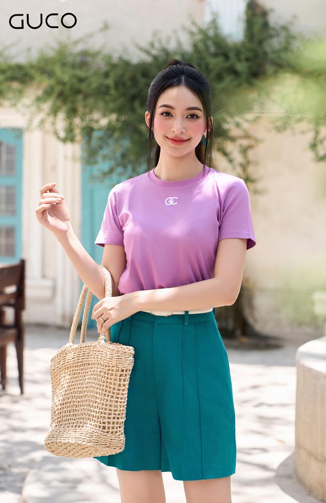 Quần Short Nữ Linen Ly Nổi - Xanh QD178